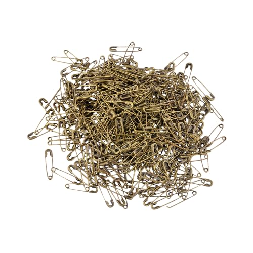 Sicherheitsnadeln aus Bronze, 19 mm, für Zuhause, Büro, Kunst, Handwerk, Schmuckherstellung, 500 Stück Sicherheitsnadeln aus Bronze, 19 mm, für Zuhause, Büro, Kunst, Handwerk, Schmuckherstellung, 500 Stück von SKYPRO