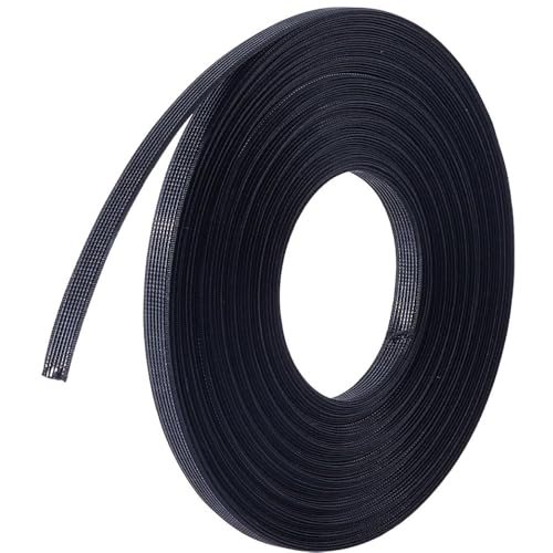 Stäbchen zum Nähen von Korsett, 10 mm breite Polyester-Stäbchen zum Nähen, Kleidungszubehör, BH-Ausbeinwerkzeug für Korsetts, Brautkleider, Abendkleider, Dessous, Hüte (5 m, schwarz) von SKYPRO