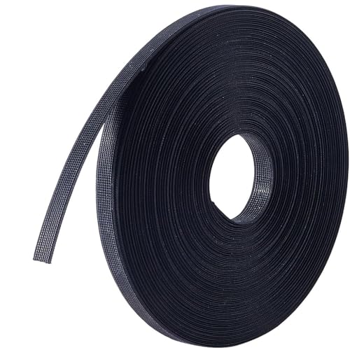 Stäbchen zum Nähen von Korsett, 12 mm breite Polyester-Stäbchen zum Nähen, Kleidungszubehör, BH-Ausbeinwerkzeug für Korsetts, Brautkleider, Abendkleider, Dessous, Hüte (5 m, schwarz) von SKYPRO