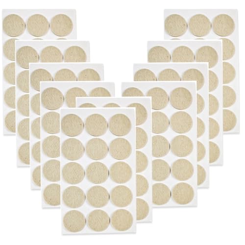 Stuhlbeinschoner aus Filz, dick, selbstklebend, Bodenschoner, Möbelbeine, Tischbeine, runde Unterseite, Anti-Rutsch-Pads, 28 mm, Beige, 150 Stück Stuhlbeinschoner aus Filz, dick, selbstklebend, Bodenschoner, Möbelbeine, Tischbeine, runde Unterseite, Anti-Rutsch-Pads, 28 mm, Beige, 150 Stück von SKYPRO