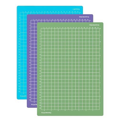 3 Pack Schneidematte,Vinyl Schneidematte für Cricut Maker,Ersatzkleber Klebrige Schneidematten zum Basteln,Rutschfester Matt für Cricut Zubehör Standardgrip,Lightgrip,Stronggrip 3 Pack Schneidematte,Vinyl Schneidematte für Cricut Maker,Ersatzkleber Klebrige Schneidematten zum Basteln,Rutschfester Matt für Cricut Zubehör Standardgrip,Lightgrip,Stronggrip von SLAKOZYT