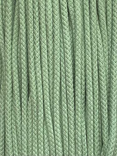 Kordel Baumwolle 8mm rund Schnur Turnbeutel Seil 9 Farben (Basilikum, 500) von SLANTASTOFFE BRINGEN SIE UNSEREM STOFF LEBEN