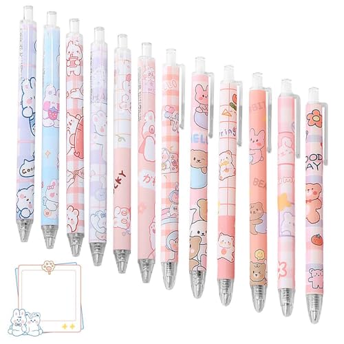 12 Stück Cartoon-Gelstifte Und 1 Satz Cartoon-Haftnotizen, Kreatives Briefpapier, Niedliches Studenten-Briefpapier, Drückende Gelstifte, Bürobedarf, Schreibwarenpreise 12 Stück Cartoon-Gelstifte Und 1 Satz Cartoon-Haftnotizen, Kreatives Briefpapier, Niedliches Studenten-Briefpapier, Drückende Gelstifte, Bürobedarf, Schreibwarenpreise von SLAXJNE