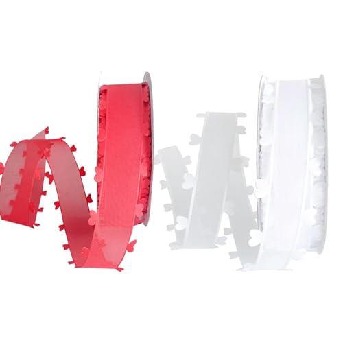 2 Rollen Liebesgazeband, Hochzeitsband, Hochzeitsgeschenkband, Hochzeitsschleife Fürs Auto, Weißes Organzaband, Geschenkbanddekoration 2 Rollen Liebesgazeband, Hochzeitsband, Hochzeitsgeschenkband, Hochzeitsschleife Fürs Auto, Weißes Organzaband, Geschenkbanddekoration von SLAXJNE