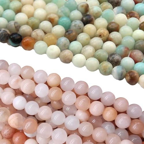 270 Stück Steinperlen, Perlen Für Armbänder Und Halsketten, Lose Perlen Zum Basteln, Edelsteinperlen Mit Löchern, Schmuckanhänger, Diy-Schmuckzubehör 270 Stück Steinperlen, Perlen Für Armbänder Und Halsketten, Lose Perlen Zum Basteln, Edelsteinperlen Mit Löchern, Schmuckanhänger, Diy-Schmuckzubehör von SLAXJNE