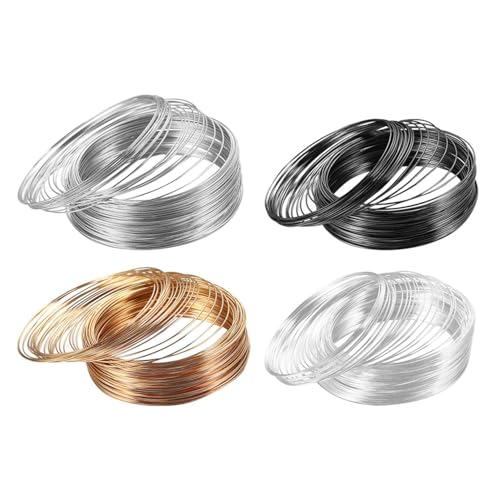 4 Stück Eisen-Reifen, Draht-Reifen, Armbandherstellung, Memory-Draht, Armbanddraht, Schmuckdraht, Armband-Schmuckherstellung, Schmuckperlendraht 4 Stück Eisen-Reifen, Draht-Reifen, Armbandherstellung, Memory-Draht, Armbanddraht, Schmuckdraht, Armband-Schmuckherstellung, Schmuckperlendraht von SLAXJNE