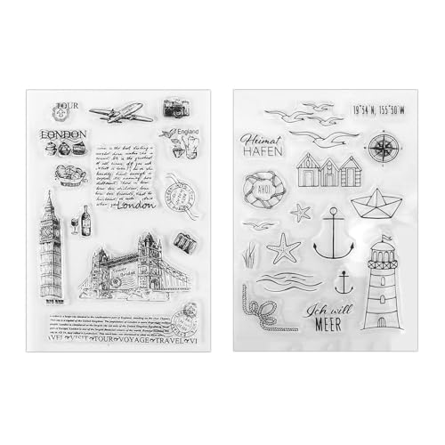 SLAXJNE 2Er-Set Transparente Aufkleber, Wasserfeste Silikonaufkleber, Retro-Aufkleber, DIY-Zubehör, Dekorative Aufkleber, Können Zum Dekorieren Von Fotoalben, Karten Und Geldbörsen Verwendet Werden SLAXJNE 2Er-Set Transparente Aufkleber, Wasserfeste Silikonaufkleber, Retro-Aufkleber, DIY-Zubehör, Dekorative Aufkleber, Können Zum Dekorieren Von Fotoalben, Karten Und Geldbörsen Verwendet Werden von SLAXJNE