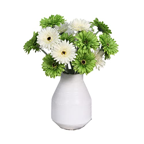 SLCHJX Künstliche Gerbera-Blumen, Kunstblumen, Arrangement mit Vase, für Zuhause, Garten, Party, Büro, Kaffee, realistische Kunstblumen für jeden Anlass, C (C) von SLCHJX