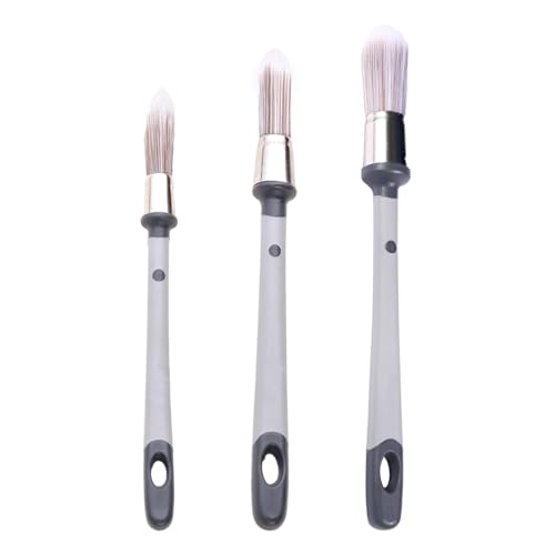 SLEEKEE 3-Teiliges Pinselset, Wandmalwerkzeuge, Pinsel, Kleine Pinsel, Geeignet Zum Dekorieren, Malen und Ausruhen. (13 mm Spitzpinsel, 15 mm Spitzpinsel, 20 mm Rundpinsel) von SLEEKEE