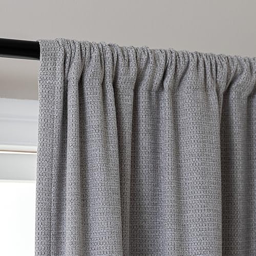 SLEEP ZONE Verdunkelungsvorhänge für Schlafzimmer und Wohnzimmer, Vorhänge und Vorhänge mit Wärmedämmung für Raumverdunkelung, Magnetverschluss, Vorhänge mit Rücklasche, Stangentasche (Grau, 132 x 244 SLEEP ZONE Verdunkelungsvorhänge für Schlafzimmer und Wohnzimmer, Vorhänge und Vorhänge mit Wärmedämmung für Raumverdunkelung, Magnetverschluss, Vorhänge mit Rücklasche, Stangentasche (Grau, 132 x 244 von SLEEP ZONE