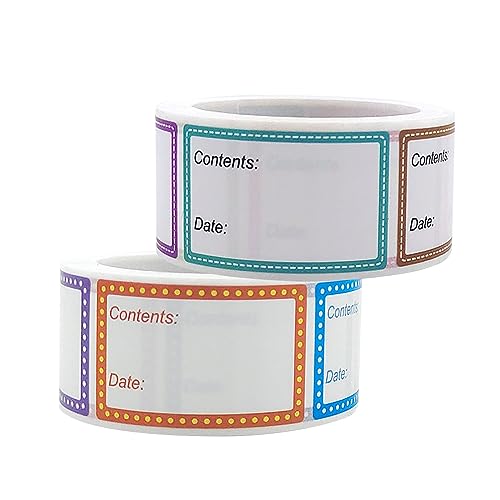2 Rolle 1000 Stück Selbstklebend zum Beschriften (25x40mm), Gefrieretiketten Aufkleber Küche Universal Etiketten, Abnehmbar,Beschriftungsschilder für Gewürzgläser Tiefkühldosen 2 Rolle 1000 Stück Selbstklebend zum Beschriften (25x40mm), Gefrieretiketten Aufkleber Küche Universal Etiketten, Abnehmbar,Beschriftungsschilder für Gewürzgläser Tiefkühldosen von SLIVERBA