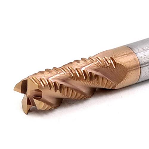 1 STÜCKE 4 Flöte Schrupp Schaftfräser 4mm 6mm 8mm CNC Bearbeitungswerkzeug Drehmaschine Edelstahl Fräser Flache Rauheit Schaftfräser (Size : 4FCU-4X10X4X50L) von SLOYCA