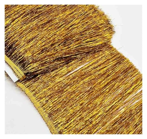 Fransenquastenbesatz, 1 Yard, 20 cm breit, Spitzenfransenbesatz, Quastenbesatz for lateinamerikanische Kleider, Bühnenkleidung, Zubehör, Spitzenband, Quastenbesatz, Quastenspitze (M6)(M1) von SLSKO