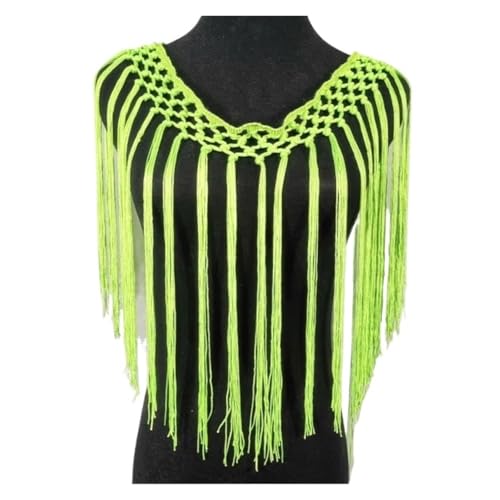 Fransenquastenbesatz, 1 Yard, lateinamerikanische Fransenquastenknotenfransen, fluoreszierendes Rosa, Grün, Kleid, Makramee-Spitze, Samba-Tanzbekleidung, Besatz, Nähbesatz, 32 cm, Fransenbesatz, Quast Fransenquastenbesatz, 1 Yard, lateinamerikanische Fransenquastenknotenfransen, fluoreszierendes Rosa, Grün, Kleid, Makramee-Spitze, Samba-Tanzbekleidung, Besatz, Nähbesatz, 32 cm, Fransenbesatz, Quast von SLSKO