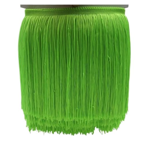 Fransenquastenbesatz, 1 Yard 20 cm lang, Polyester-Quastenfransen-Spitzenbesatzband for Nähen von lateinamerikanischen Kleidern, Bühnenkleidung, Vorhangzubehör, Fransenbesatz, Quastenspitze (rot)(Fluo Fransenquastenbesatz, 1 Yard 20 cm lang, Polyester-Quastenfransen-Spitzenbesatzband for Nähen von lateinamerikanischen Kleidern, Bühnenkleidung, Vorhangzubehör, Fransenbesatz, Quastenspitze (rot)(Fluo von SLSKO