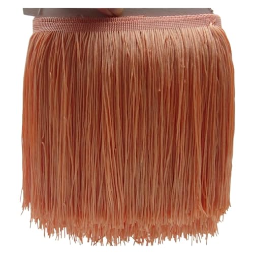 Fransenquastenbesatz, 1 Yard 20 cm lang, Polyester-Quastenfransen-Spitzenbesatzband for Nähen von lateinamerikanischen Kleidern, Bühnenkleidung, Vorhangzubehör, Fransenbesatz, Quastenspitze (rot)(Cora Fransenquastenbesatz, 1 Yard 20 cm lang, Polyester-Quastenfransen-Spitzenbesatzband for Nähen von lateinamerikanischen Kleidern, Bühnenkleidung, Vorhangzubehör, Fransenbesatz, Quastenspitze (rot)(Cora von SLSKO