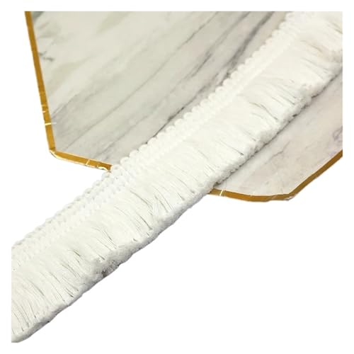 Fransenquastenbesatz, 1 m dick, beige-schwarz, Baumwollfadenstreifen, Fransenspitzenbesatz, DIY-Kleidungszubehör, Quaste, Kleidung, Kissen, Heimdekoration, 3,8 cm Fransenbesatz, Quastenspitze (rot)(Ye Fransenquastenbesatz, 1 m dick, beige-schwarz, Baumwollfadenstreifen, Fransenspitzenbesatz, DIY-Kleidungszubehör, Quaste, Kleidung, Kissen, Heimdekoration, 3,8 cm Fransenbesatz, Quastenspitze (rot)(Ye von SLSKO