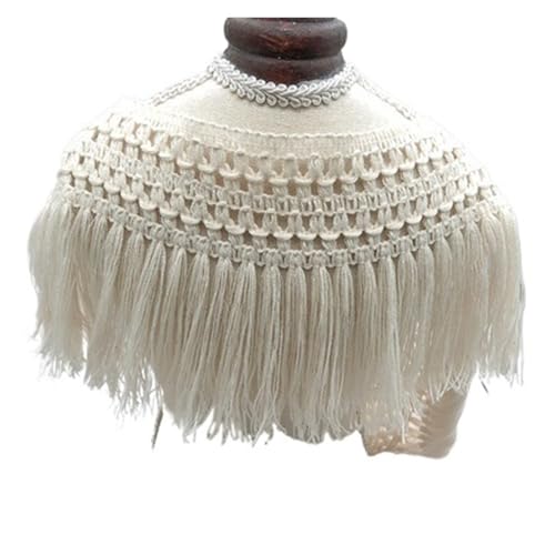 Fransenquastenbesatz, 10 Yards/Set, Beige, DIY, 6 cm/8 cm, Quaste, Fransen, Baumwollspitzenbesatz, Band, lateinamerikanisches Kleid, Bühnenkleidung, Vorhang, Nähzubehör, Fransenbesatz, Quastenspitze ( Fransenquastenbesatz, 10 Yards/Set, Beige, DIY, 6 cm/8 cm, Quaste, Fransen, Baumwollspitzenbesatz, Band, lateinamerikanisches Kleid, Bühnenkleidung, Vorhang, Nähzubehör, Fransenbesatz, Quastenspitze ( von SLSKO