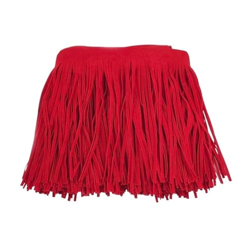 Fransenquastenbesatz, 2 Meter, 10–30 cm x 3 mm, Leder-Wildleder-Quastenfransen-Spitzenband for Handtaschen, Kleidung, Kleider, Dekor, DIY-Nähzubehör, Fransenbesatz, Quastenspitze (TF207-Rot, 3 mm x 20 Fransenquastenbesatz, 2 Meter, 10–30 cm x 3 mm, Leder-Wildleder-Quastenfransen-Spitzenband for Handtaschen, Kleidung, Kleider, Dekor, DIY-Nähzubehör, Fransenbesatz, Quastenspitze (TF207-Rot, 3 mm x 20 von SLSKO