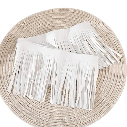 Fransenquastenbesatz, 2 Meter, 10–30 cm x 3 mm, Leder-Wildleder-Quastenfransen-Spitzenband for Handtaschen, Kleidung, Kleider, Dekor, DIY-Nähzubehör, Fransenbesatz, Quastenspitze (TF207-Rot, 3 mm x 20 Fransenquastenbesatz, 2 Meter, 10–30 cm x 3 mm, Leder-Wildleder-Quastenfransen-Spitzenband for Handtaschen, Kleidung, Kleider, Dekor, DIY-Nähzubehör, Fransenbesatz, Quastenspitze (TF207-Rot, 3 mm x 20 von SLSKO