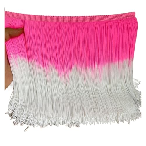 Fransenquastenbesatz, 2 Meter/Set, 20 cm lang, verschlüsselt, zweifarbig, Nylon-Spitzenbesatz, Quastenfransen, DIY, lateinamerikanisches Kleid, Bühnenkleidung, Vorhang, individuelles Zubehör, Fransenb Fransenquastenbesatz, 2 Meter/Set, 20 cm lang, verschlüsselt, zweifarbig, Nylon-Spitzenbesatz, Quastenfransen, DIY, lateinamerikanisches Kleid, Bühnenkleidung, Vorhang, individuelles Zubehör, Fransenb von SLSKO