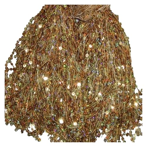 Fransenquastenbesatz, 30 cm breit, glitzernd, 7 mm Pailletten, Quaste, Fransenbesatz, Spitzenstoff, lateinamerikanische Bühnentanzröcke, Kleidungsstücke, DIY-Zubehör, Fransenbesatz, Quastenspitze (6,5 Fransenquastenbesatz, 30 cm breit, glitzernd, 7 mm Pailletten, Quaste, Fransenbesatz, Spitzenstoff, lateinamerikanische Bühnentanzröcke, Kleidungsstücke, DIY-Zubehör, Fransenbesatz, Quastenspitze (6,5 von SLSKO