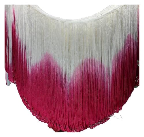 Fransenquastenbesatz, 4,5 m/Set, Fransenquaste, lateinamerikanischer Besatz, Dip-Dye-Ombré-Rayon-Makramee-Spitze, Samba-Tanzbekleidung, Besatz for Nähen, 25–30 cm, Fransenbesatz, Quastenspitze (Dunkel Fransenquastenbesatz, 4,5 m/Set, Fransenquaste, lateinamerikanischer Besatz, Dip-Dye-Ombré-Rayon-Makramee-Spitze, Samba-Tanzbekleidung, Besatz for Nähen, 25–30 cm, Fransenbesatz, Quastenspitze (Dunkel von SLSKO