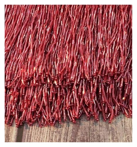 Fransenquastenbesatz, Kristall, 15 cm, 30 cm, dekorativer Besatz mit Strasssteinen, Kleider, Strass-Spitze, Tanzkleidung, Glasperlenbesatz, Quastenfransen, Fransenbesatz, Quastenspitze (C323 Rot, 30 c Fransenquastenbesatz, Kristall, 15 cm, 30 cm, dekorativer Besatz mit Strasssteinen, Kleider, Strass-Spitze, Tanzkleidung, Glasperlenbesatz, Quastenfransen, Fransenbesatz, Quastenspitze (C323 Rot, 30 c von SLSKO