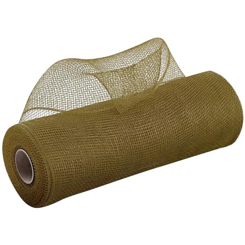 Netzgarnrolle, 2 Stück, 9,1 m, Deko-Polynetzband mit Folie, 25,4 cm breites Metallband for Kränze, Girlanden, Schleifen, Verpackungen, Weihnachts-DIY-Dekoration, Netzstoff(Rose Gold) von SLSKO
