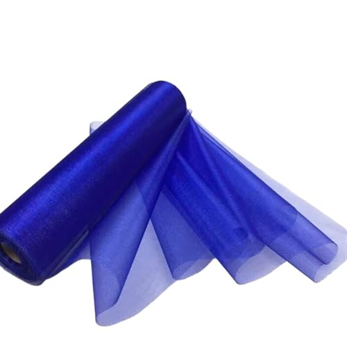 Netzgarnrolle, 25 m x 29 cm, transparente Rolle, Tüllstoff, Stuhlschärpen, Schleife, Tischläufer, Swag, DIY for Hochzeitsfeiern, Geburtstagsveranstaltungen, Dekoration, Netzstoff (blau)(Blue 2) von SLSKO