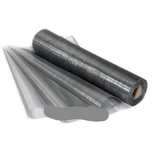 Netzgarnrolle, 25 m x 29 cm, transparenter Rollenstoff, DIY-Hochzeitsparty, Stuhlschärpe, Schleifen, Tischläufer, Swag-Dekor, Netzstoff (rot)(Gray) von SLSKO