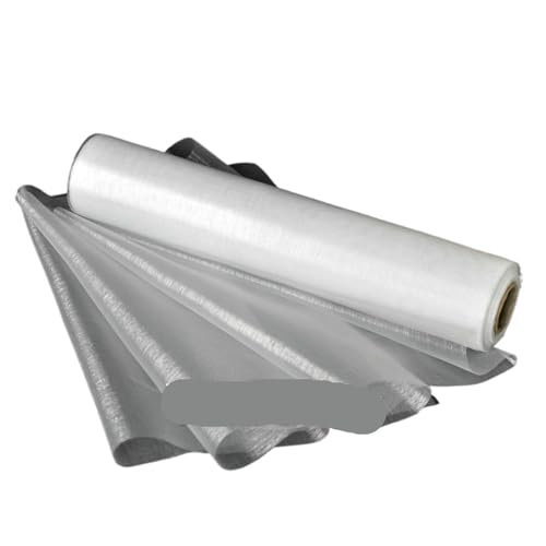 Netzgarnrolle, 25 m x 29 cm, transparenter Rollenstoff, DIY-Hochzeitsparty, Stuhlschärpe, Schleifen, Tischläufer, Swag-Dekor, Netzstoff (rot)(White) von SLSKO