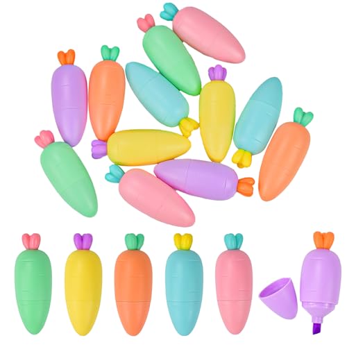 SLTAXAR 18 Stück 6 Farben Mini Textmarker Stift Set Mini Textliner Mini Highlighter Stifte Marker Mini Highlighter Pen für Schüler Mitgebsel Lustige Schreibwaren Süße Karotte Form SLTAXAR 18 Stück 6 Farben Mini Textmarker Stift Set Mini Textliner Mini Highlighter Stifte Marker Mini Highlighter Pen für Schüler Mitgebsel Lustige Schreibwaren Süße Karotte Form von SLTAXAR