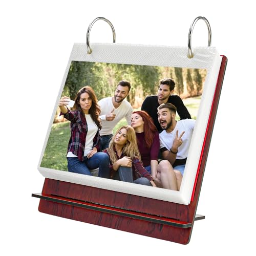 SLTAXAR Schreibtisch Fotoalbum Holz Kalender Album Fotobuch zum Einstecken Fotorahmen für Mehrere Fotos Einsteckalbum 10x14cm Bilderrahmen zum Aufstehen Kalender Fotoalbum für Schreibtisch 80 Bilder SLTAXAR Schreibtisch Fotoalbum Holz Kalender Album Fotobuch zum Einstecken Fotorahmen für Mehrere Fotos Einsteckalbum 10x14cm Bilderrahmen zum Aufstehen Kalender Fotoalbum für Schreibtisch 80 Bilder von SLTAXAR