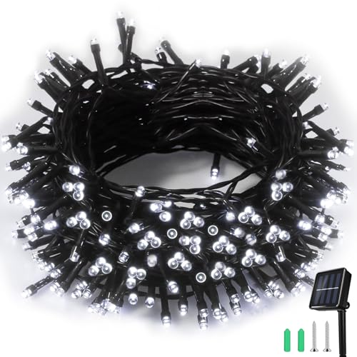 SLWOO Solar Lichterkette Aussen - 20M 200 LED Lichterkette Außen Solar mit 2 Modi, IP65 Wasserdicht Outdoor Solarlichterkette Weiß für Garten Terrasse Baum Balkon Hochzeit Party Weihnachten Deko SLWOO Solar Lichterkette Aussen - 20M 200 LED Lichterkette Außen Solar mit 2 Modi, IP65 Wasserdicht Outdoor Solarlichterkette Weiß für Garten Terrasse Baum Balkon Hochzeit Party Weihnachten Deko von SLWOO