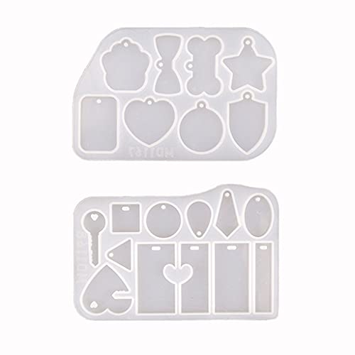 1 Set Haustier-Hundemarken, Epoxidharz-Form, Schmuck, Halskette, Ohrringe, Gießwerkzeug, hängende Anhänger, Silikon 1 Set Haustier-Hundemarken, Epoxidharz-Form, Schmuck, Halskette, Ohrringe, Gießwerkzeug, hängende Anhänger, Silikon von SLXLYH