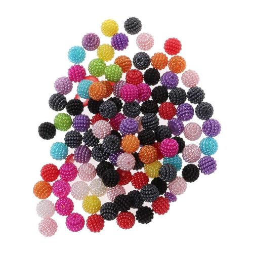 10 mm Acrylperlen, bunt, Bayberry, rund, lockere Passform, Europa zur Schmuckherstellung, Schmuckkästchen zur Aufbewahrung, 100 Stück 10 mm Acrylperlen, bunt, Bayberry, rund, lockere Passform, Europa zur Schmuckherstellung, Schmuckkästchen zur Aufbewahrung, 100 Stück von SLXLYH