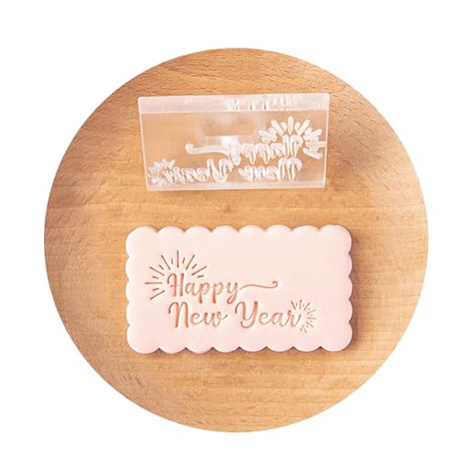 Einfach zu verwendende Neujahrs-Fondant-Formen, Neujahrsmuster, Fondant-Prägeformen zur Verschönerung Ihres Backens Einfach zu verwendende Neujahrs-Fondant-Formen, Neujahrsmuster, Fondant-Prägeformen zur Verschönerung Ihres Backens von SLXLYH