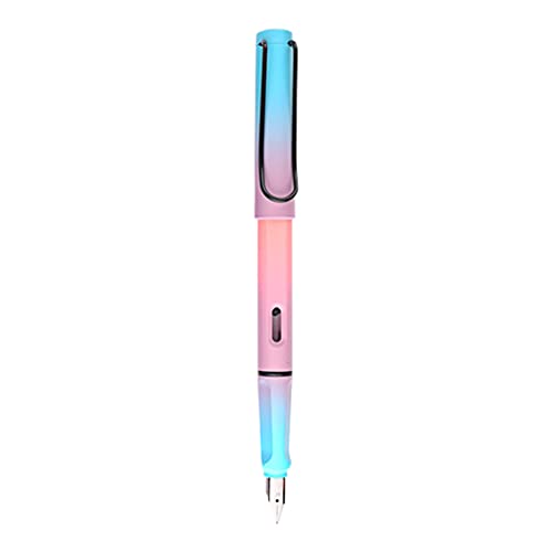 Füllfederhalter mit Farbverlauf, Kolbenfüllpatrone, 0,35 mm, 0,5 mm Federn, 6 Farben erhältlich, für Kinder, Geschenkbedarf, Füllfederhalter mit Federn, nachfüllbar, für Männer und Frauen, feines Füllfederhalter mit Farbverlauf, Kolbenfüllpatrone, 0,35 mm, 0,5 mm Federn, 6 Farben erhältlich, für Kinder, Geschenkbedarf, Füllfederhalter mit Federn, nachfüllbar, für Männer und Frauen, feines von SLXLYH