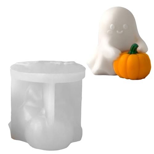 Halloween Silikonkerzenform Nicht Giftig Geisterformes Formwerkzeug Halloween Handwerk Silikonform Halloween Silikonkerzenform Nicht Giftig Geisterformes Formwerkzeug Halloween Handwerk Silikonform von SLXLYH