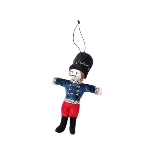 Handgefertigter Stoff Nussknacker Soldat Ornament Weihnachtsbaum Dekoration Festival Urlaub Hängende Ornamente von SLXLYH