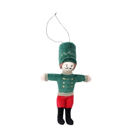 Handgefertigter Stoff Nussknacker Soldat Ornament Weihnachtsbaum Dekoration Festival Urlaub Hängende Ornamente von SLXLYH