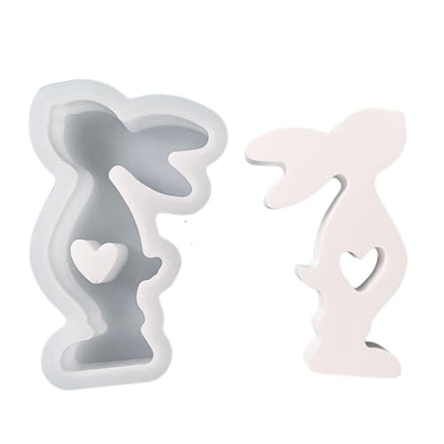 Herz-Silikonform für Ostern, Seife, handgefertigte Backformen für Fondant, Schokolade, Dekorationen, Harze Herz-Silikonform für Ostern, Seife, handgefertigte Backformen für Fondant, Schokolade, Dekorationen, Harze von SLXLYH
