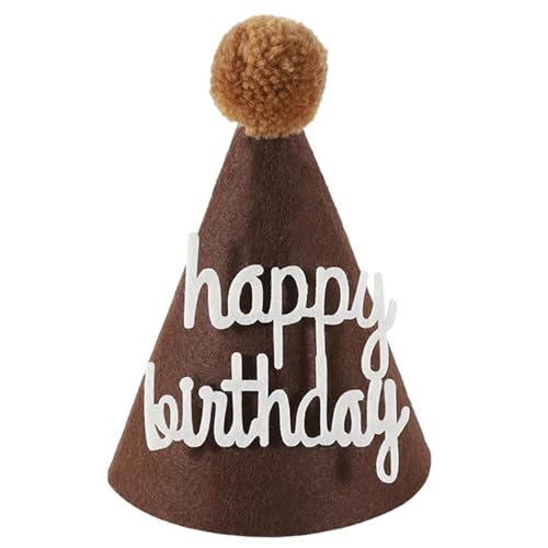 Kaffeebär, Baby-Geburtstagshut, weiche Duschparty, Schirm, verstellbare Größe mit Ziffern, Zahlen, kreative Fotografie-Requisite Kaffeebär, Baby-Geburtstagshut, weiche Duschparty, Schirm, verstellbare Größe mit Ziffern, Zahlen, kreative Fotografie-Requisite von SLXLYH