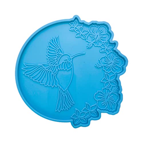 Kristall-Achat-Form für kreative Kolibri-Tassen-Pads, Harzgussform, Schmuck, Tassenmatte, Silikonguss, Epoxidharz von SLXLYH