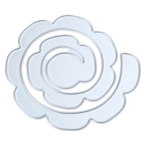 Metall-Stanzformen, gelockte Blumen-Prägeschablone, Stanzformen für Kartenherstellung, Scrapbooking, Papiervorlage, handgefertigt von SLXLYH