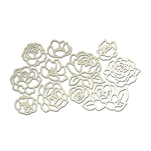 Metall-Stanzformen mit Rosenblüten, handgefertigt, Scrapbooking, Prägezubehör für Kinder, Mädchen, Jungen von SLXLYH