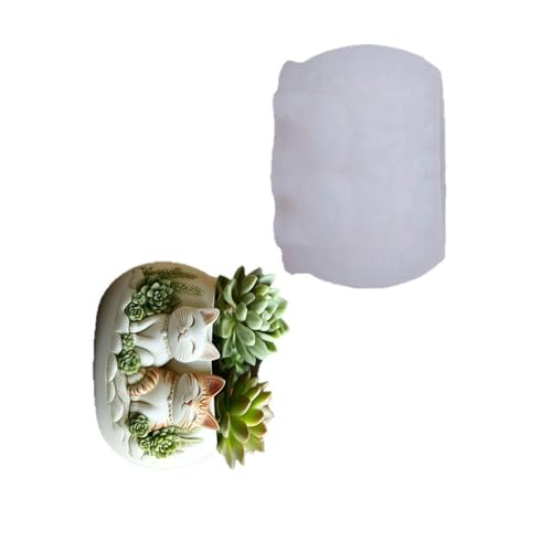 Multifauntal Silikon Handgefertigte Schimmelpilze Muster Muster Blumenpot Schimmel von SLXLYH