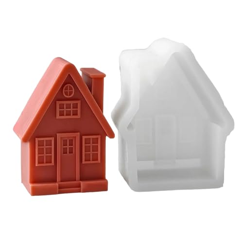 SLXLYH 3D-Hausformen, Gießformen, Kamin, Haus, Silikon, Ornament, Gips, Epoxidharz-Formen von SLXLYH