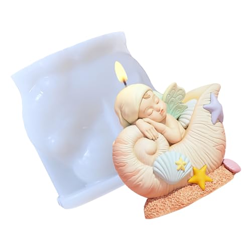 SLXLYH Conch Baby Silikonformen mit Duft, Ornament, Gips, Gießformen, Epoxidharz, Backformen SLXLYH Conch Baby Silikonformen mit Duft, Ornament, Gips, Gießformen, Epoxidharz, Backformen von SLXLYH
